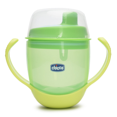 CHICCO Чашка-Поильник Трансформер 3-в-1, Непроливайка, 12 мес.+ 180 мл