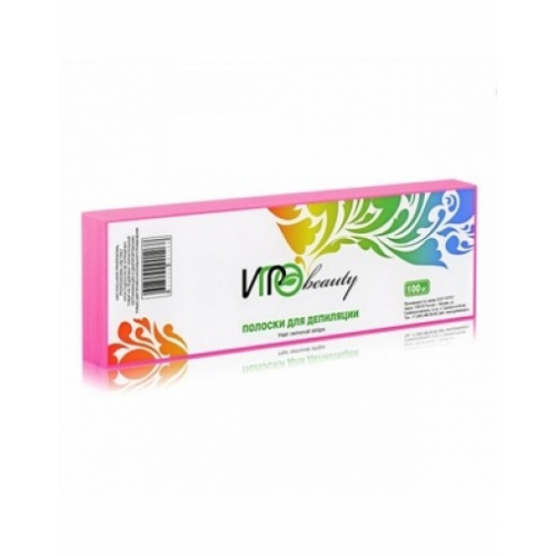 IGRObeauty Бумага в Полосках для Депиляции, Розовая 7х22 см IGRO-100P, 100 шт