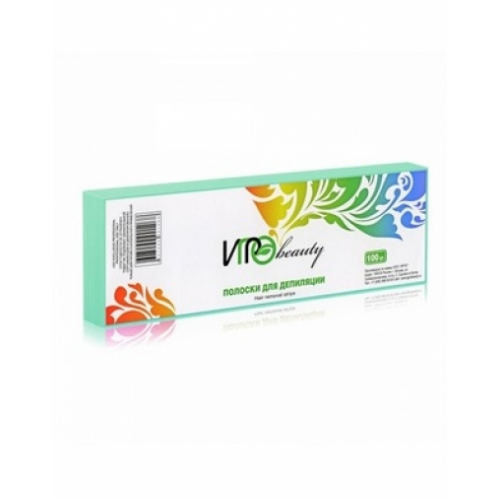 IGRObeauty Бумага в Полосках для Депиляции, Голубая 7х22 см. IGRO-100B, 100 шт