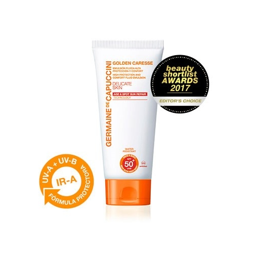 Germaine de Capuccini Эмульсия Golden Caresse High Prot.and Comfort Fluid Emul. SPF50 Солнцезащитная с Высокой Степенью Защиты SPF50, 150 мл