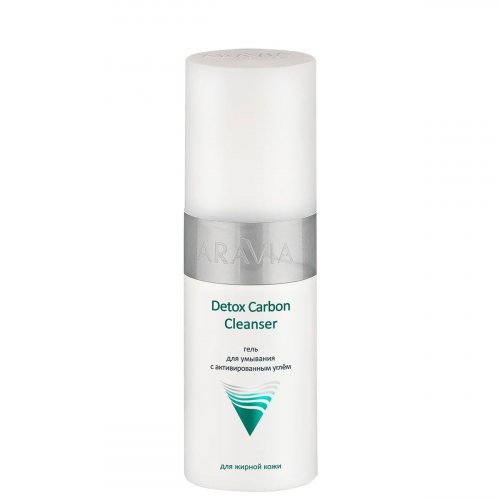 ARAVIA Гель Detox Carbon Cleanser для Умывания с Активированным Углём, 150 мл