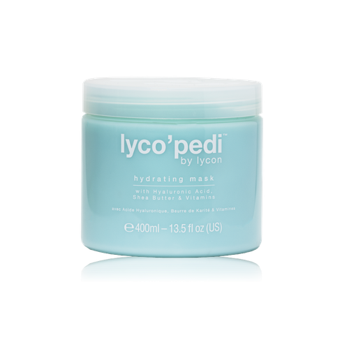 Lycon Маска Lyco'Pedi Hydrating Mask с Коллагеном,Витамином Е, Лимонным Чайным Деревом и Мятой, 400 мл