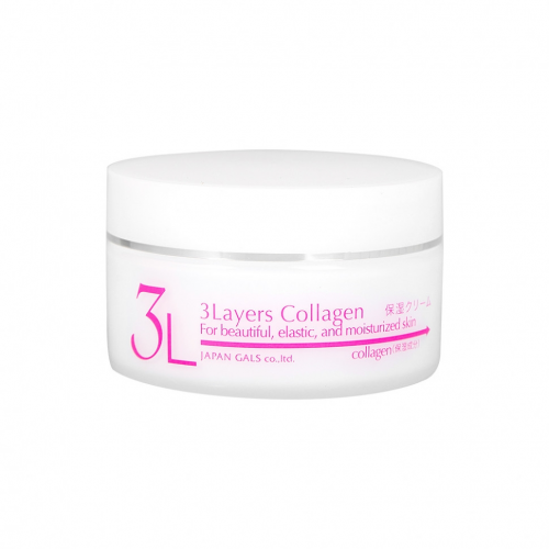 Japan Gals Крем 3 Layers Collagen Увлажняющий 3 Слоя Коллагена, 60 мл