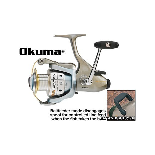 Катушка Okuma Epix EB-20, задн торм, 10 подш, 5,0:1, зап шп, 0,2мм/100м К01-00079