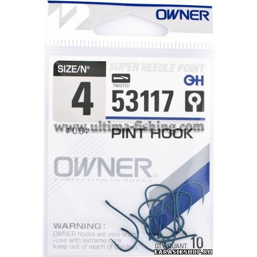 Крючок Owner арт.53117 PINT HOOK № 4 КР-000046
