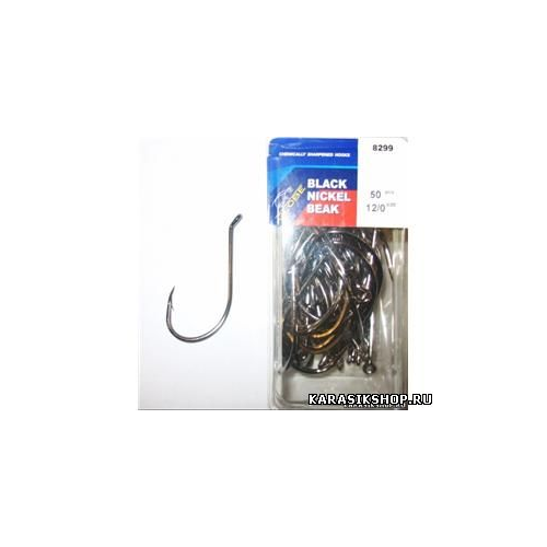 Крючок Globe Black Nickel Beak 8299 № 12/0 сомовый 1 уп.- 50 шт. КР-000202