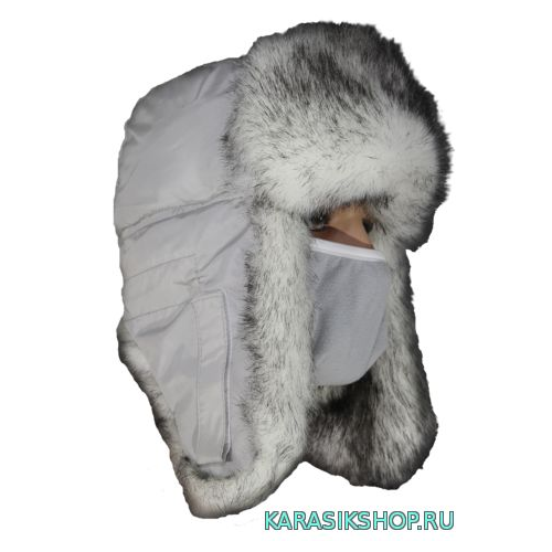 Шапка ушанка "Евро" полярный волк р.58-60 Т01-00112