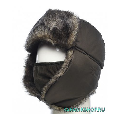 Шапка ушанка "Евро" волк хаки р.58-60 Т01-00113
