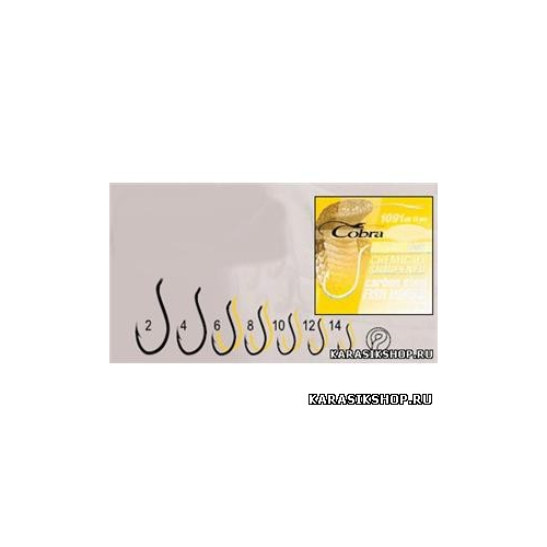 Крючки Cobra серия:1091 Beak Black 1уп-10 шт № 10BZ КР-000293