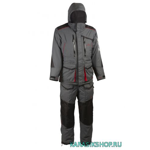 Костюм Siberia тк. breathable - "мембрана"цв. Серый/Черный р.48-50 Т01-00415