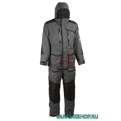 Костюм Siberia тк. breathable - "мембрана"цв. Серый/Черный р.44-46 Т01-00431