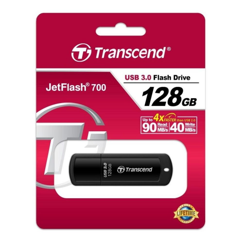 Флешка Transcend Jetflash 700 128Gb (TS128GJF700) чёрный