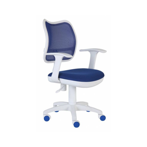 Кресло компьютерное Бюрократ CH-W797/BL/TW-10 синий/белый