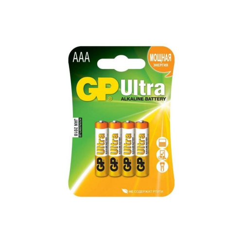 Батарейка GP Ultra Alkaline AAA блистер 4 шт