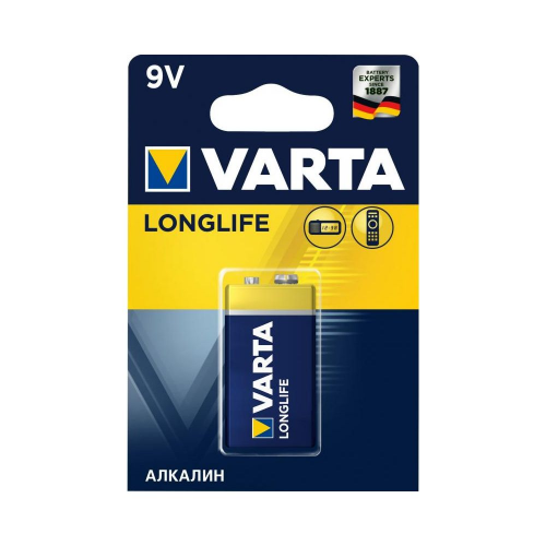 Батарейка Varta LongLife 9V "Крона" (4122) 1 шт