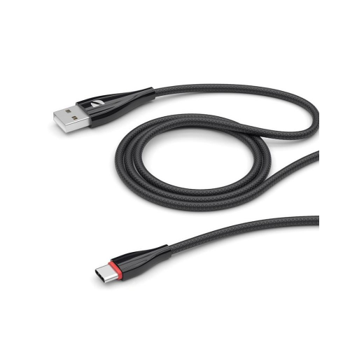 USB кабель Deppa Ceramic USB - USB-C 1 м чёрный