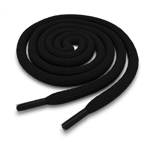 Шнурки круглые чёрные 200 см