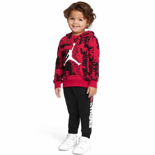 Детский спортивный костюм Air Jordan Essentials Fleece All Over Printed Set