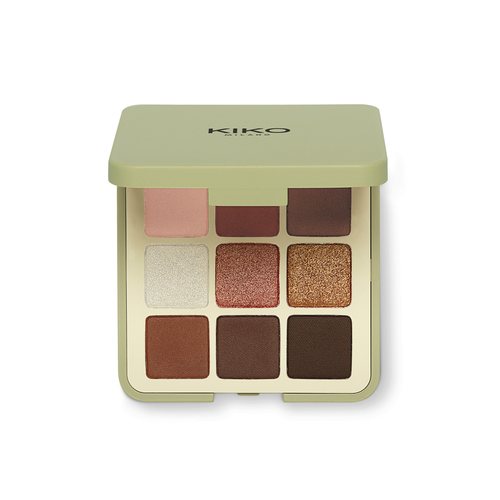 Kiko Milano GREEN ME EYESHADOW PALETTE/ПАЛИТРА ТЕНЕЙ ИЗ НАТУРАЛЬНЫХ ИНГРЕДИЕНТОВ