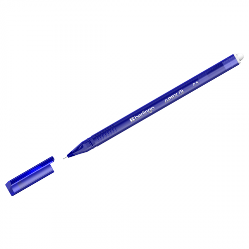Ручка гелевая стираемая Berlingo "Apex E" 0,5 мм, трехгранная, синяя Brg-CGp_50212