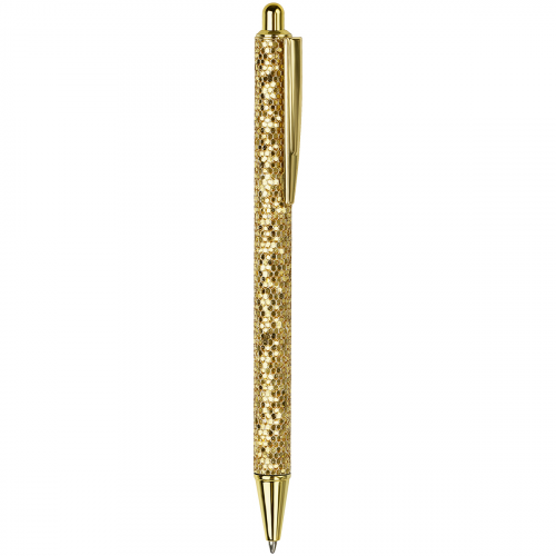 Ручка шариковая автоматическая MESHU "Gold shimmer" 1,0 мм, синяя Meshu-MS_89904