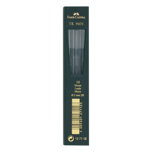 Набор грифелей для цангового карандаша "ТК9071" 10 шт 2 мм, 2H Faber–Сastell FC-127112