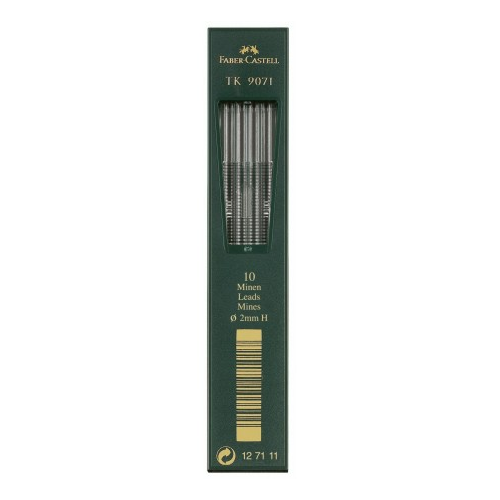 Набор грифелей для цангового карандаша "ТК9071" 10 шт 2 мм, H Faber–Сastell FC-127111