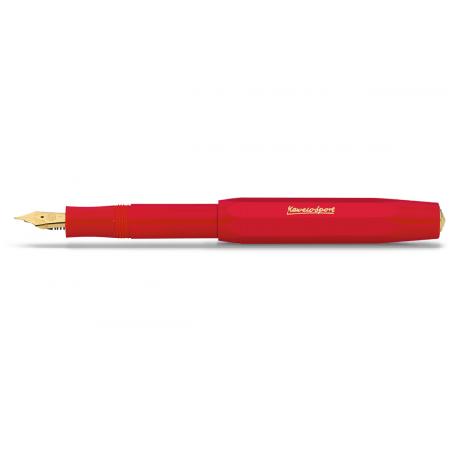 Ручка перьевая Kaweco CLASSIC Sport, чернила синие, корпус красный KW10001145;KW10001146