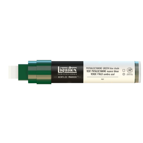 Маркер акриловый Liquitex "Paint marker Wide" 15 мм, Зеленая ФЦ (синий оттенок) Lqtx-4610317
