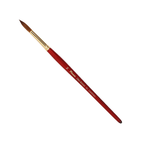 Кисть синтетика №14 круглая Pinax "Oro Rosso 751" короткая ручка P-751014