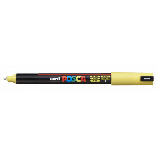 Маркер UNI "POSCA" PC-1MR, 0,7 мм, наконечник игольчатый, цвет желтый Uni UNI-149661