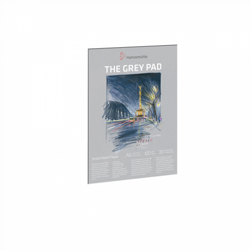 Альбом-склейка для набросков Hahnem?hle "The Grey Pad" A5 30 л 120 г, светло-серый Hahnemuhle Fineart Hah-ЗХК-10625321