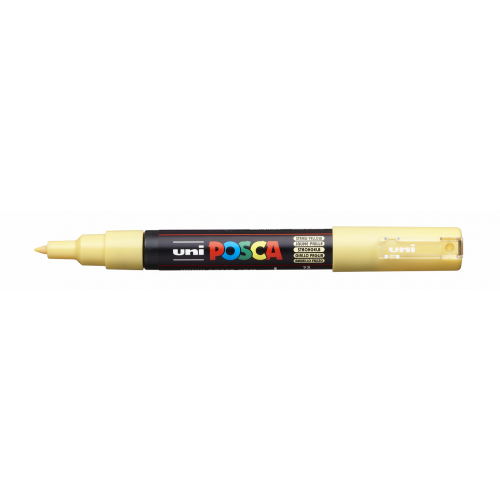Маркер UNI "POSCA" PC-1M, 0,7 мм, наконечник пулевидный, цвет соломенно-желтый Uni UNI-149658