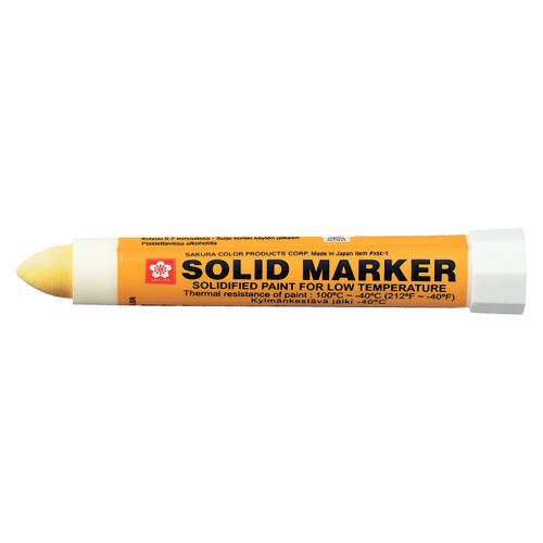 Маркер на твердой основе для низких температур Sakura "Solid" 13 мм Желтый Sakura-XSC-T#3