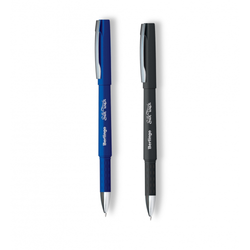 Ручка гелевая Berlingo "Silk touch" 0,5 мм, черная Brg-CGp_05121