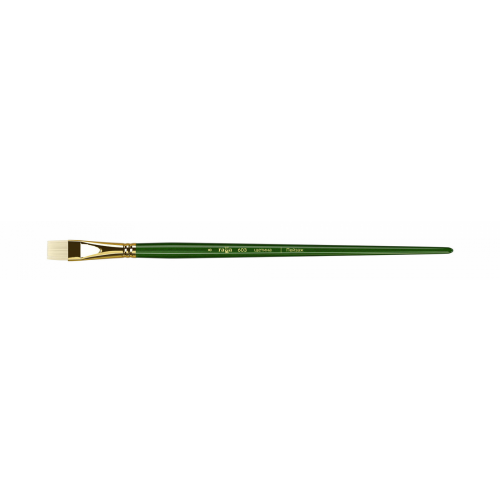 Кисть щетина №8 плоская, укороченный ворс Гамма "Пейзаж" длинная ручка ГМ-603008
