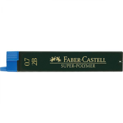 Набор грифелей для механического карандаша "Super Polymer" 12 шт, 0,7 мм 2B Faber–Сastell FC-120702