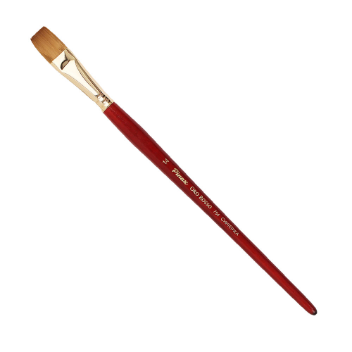 Кисть синтетика №14 плоская Pinax "Oro Rosso 754" короткая ручка P-754014