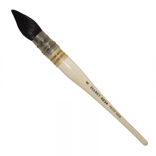 Кисть белка №8 круглая Sennelier "Isabey" короткая ручка, лакированная Sen-6234.08