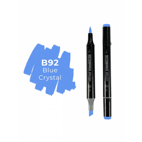 Маркер двухсторонний на спиртовой основе Sketchmarker Brush Цвет Голубой кристалл SKM-SMB-B062/B92
