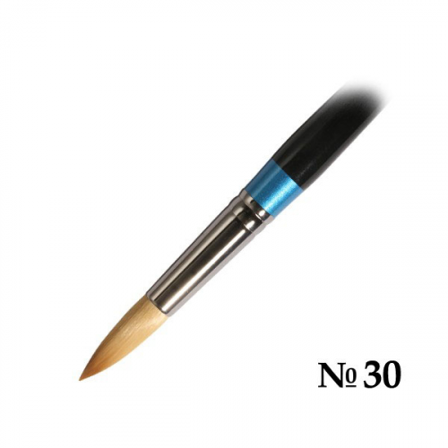 Кисть синтетика №30 круглая Daler-Rowney "AQUAFINE" короткая ручка DR-282085030