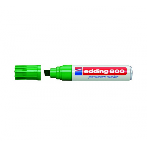 Маркер перманентный Edding "800" 4-12 мм с квадратным наконечником, зеленый E-800-4