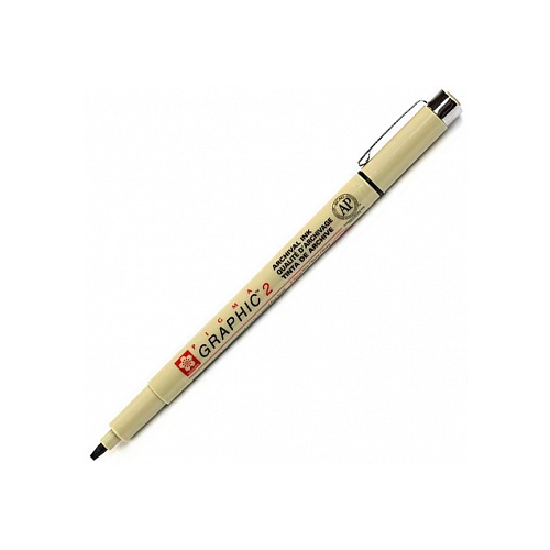 Линер-маркер для подписи Sakura "PIGMA GRAPHIC" 2 мм, черный SAKURA-XSDK2#49