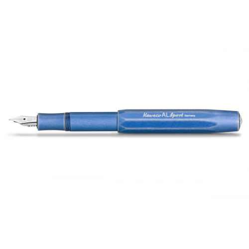 Ручка перьевая Kaweco AL Sport Stonewashed EF 0,5 мм, чернила синие, корпус синий KW10000736
