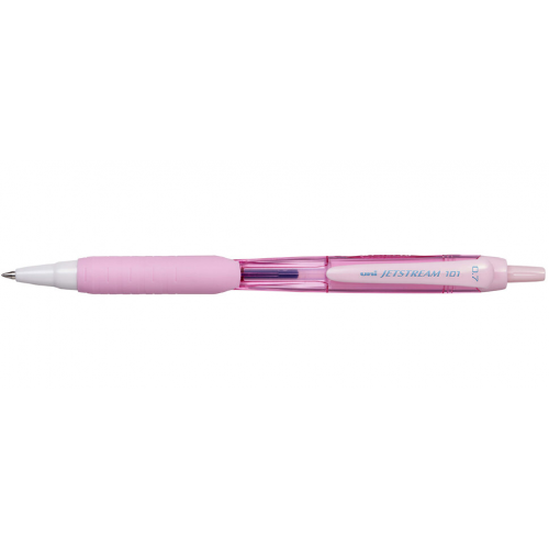 Ручка шариковая автоматическая UNI "Jetstream" SXN-101-07FL, 0,7 мм, синий, цвет корпуса: розовый Uni-120354