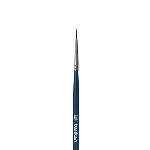 Кисть белка №1 круглая Альбатрос "Байкал" длинная ручка А-Н-602737