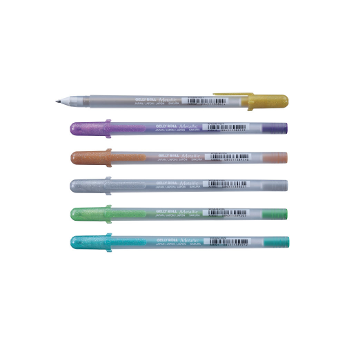 Ручка гелевая GELLY ROLL "Metallic", разные цвета Sakura SAKURA-XPGB-M#551;SAKURA-XPGB-M#553