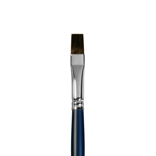 Кисть белка №10 плоская Альбатрос "Байкал" длинная ручка А-Н-102200