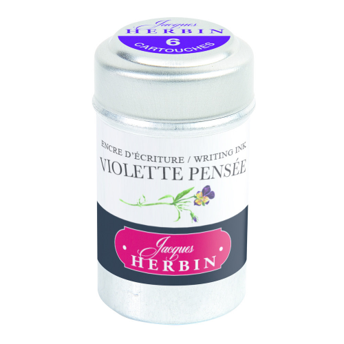 Набор картриджей для перьевой ручки Herbin, Violette pens?e, Сине-лиловый, 6шт Herbin-20177T