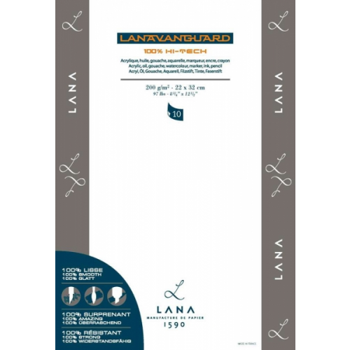 Альбом-склейка для смешанных техник LANA "Lanavanguard" 22x32 см 200 г,10 л, полипропилен 100% (синтетическая) LANA-15027221